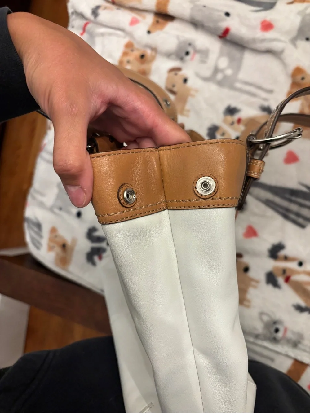 Vintage Coach Soho Pleated Leather Tote Bag